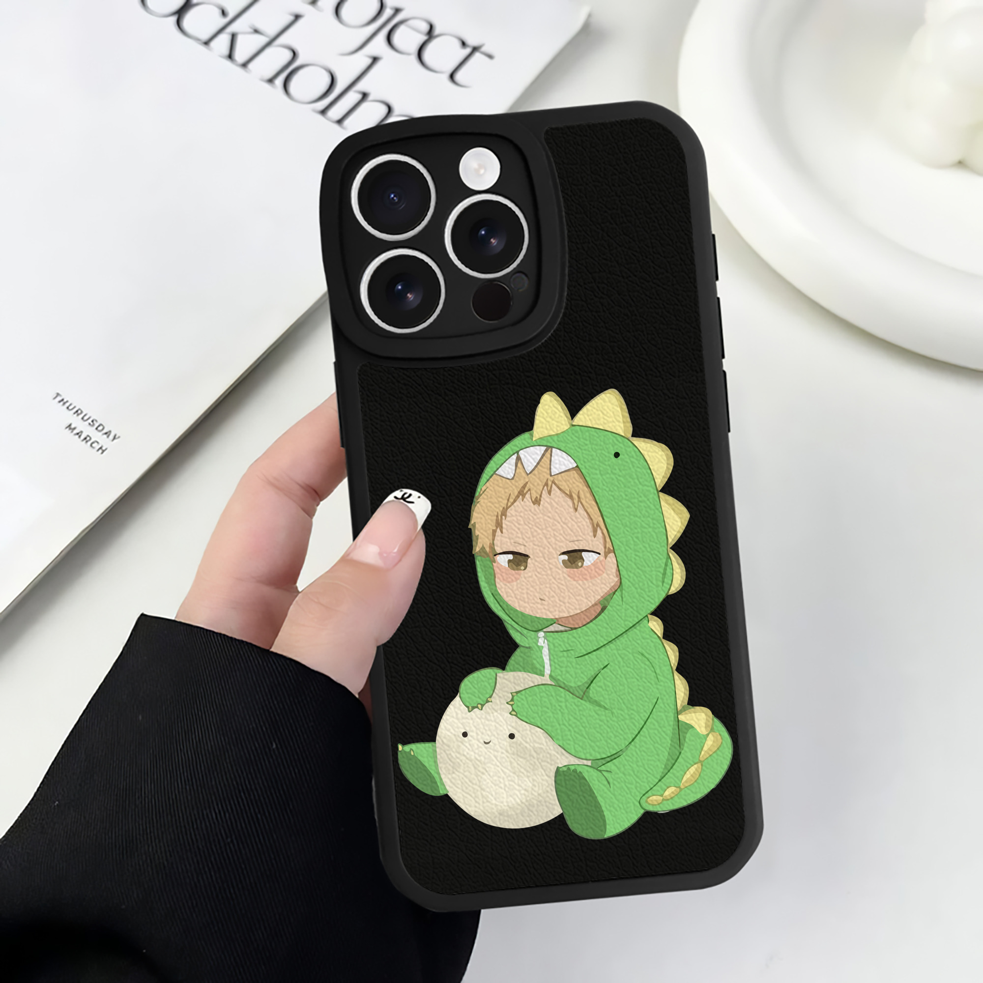 （画像用） ハイキュー!! Haikyu!! 【iPhone 16シリーズ対応】シリコンスマホケース（レザー調） 材質：シリコン